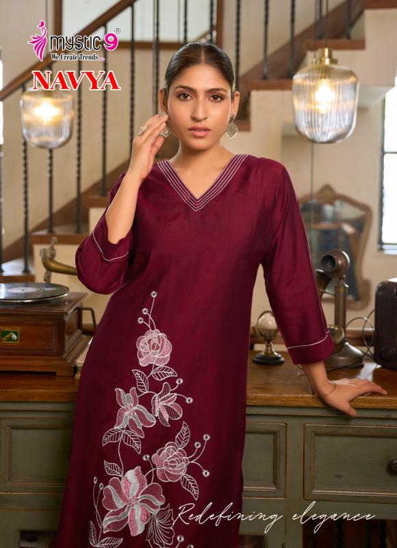 Mystic 9 Navya vol 1 catalog co ord dress set