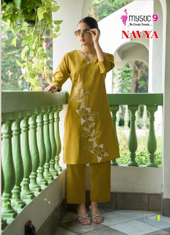 Mystic 9 Navya vol 1 catalog co ord dress set