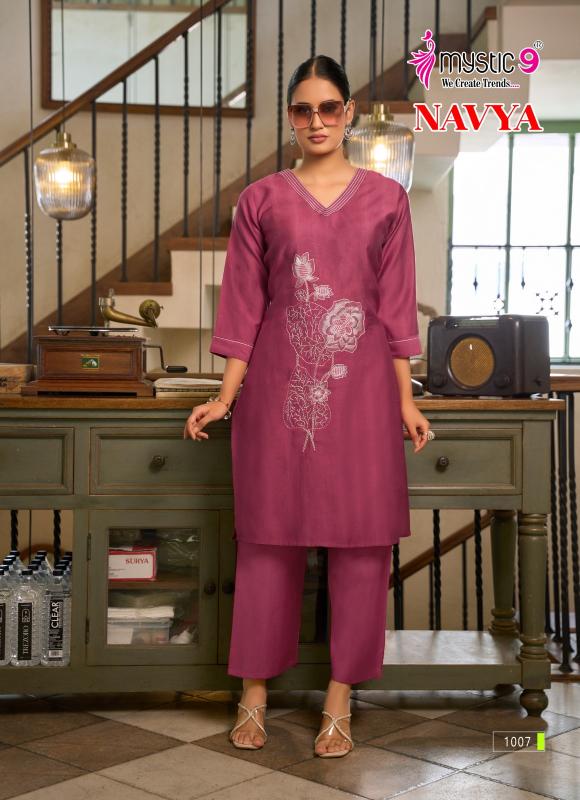Mystic 9 Navya vol 1 catalog co ord dress set