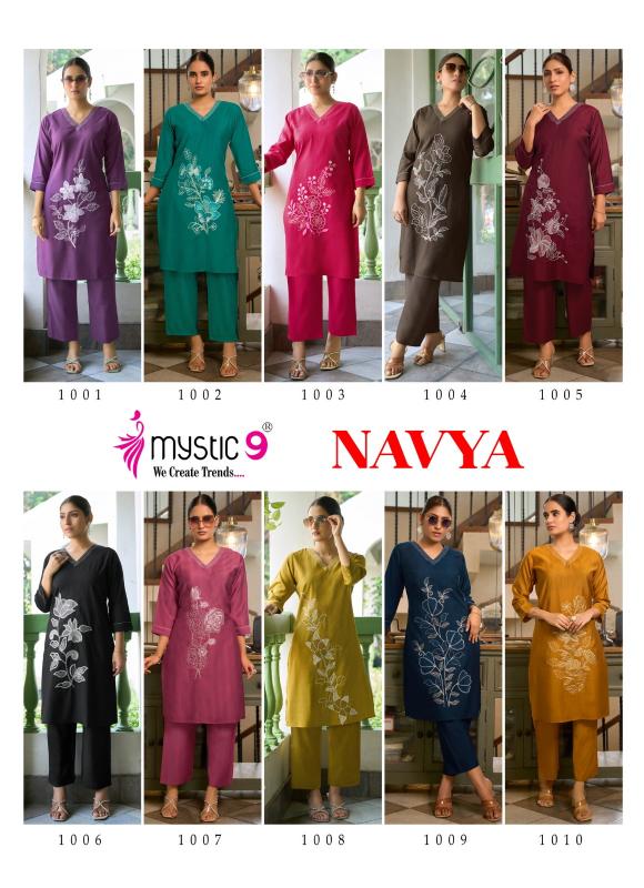 Mystic 9 Navya vol 1 catalog co ord dress set