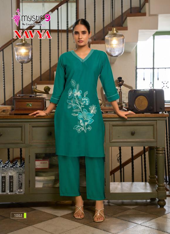 Mystic 9 Navya vol 1 catalog co ord dress set