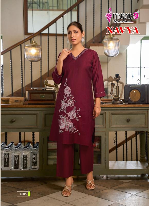 Mystic 9 Navya vol 1 catalog co ord dress set
