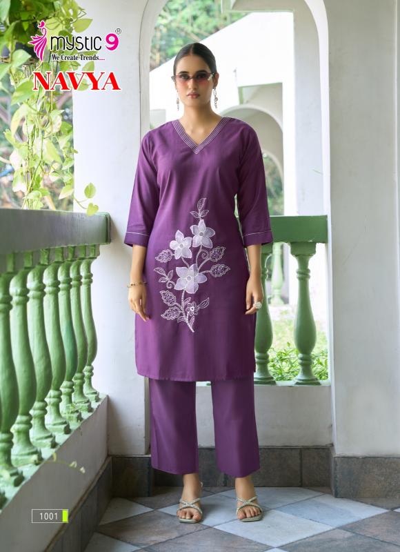 Mystic 9 Navya vol 1 catalog co ord dress set