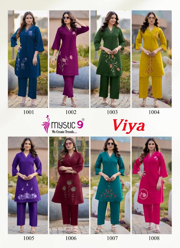 Mystic 9 Viya vol 1 catalog co ord set wholesaler in surat gujarat