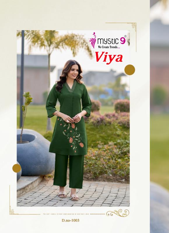 Mystic 9 Viya vol 1 catalog co ord set wholesaler in surat gujarat