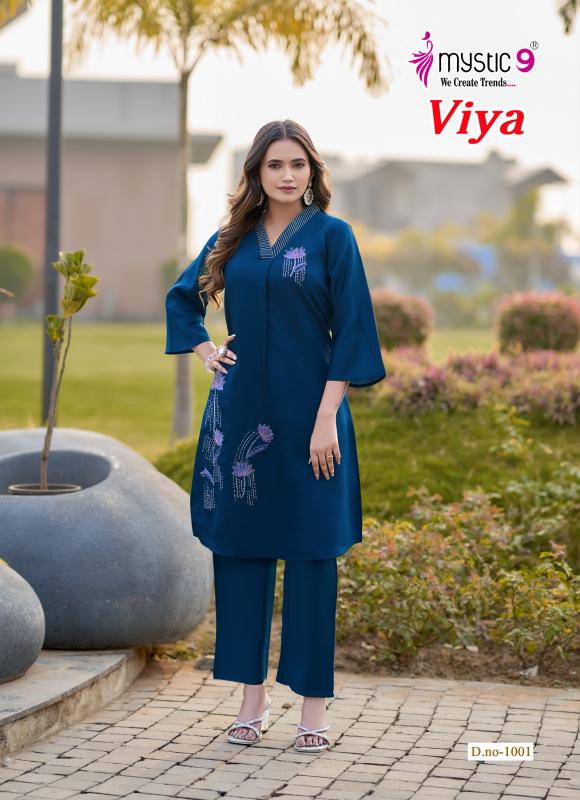 Mystic 9 Viya vol 1 catalog co ord set wholesaler in surat gujarat