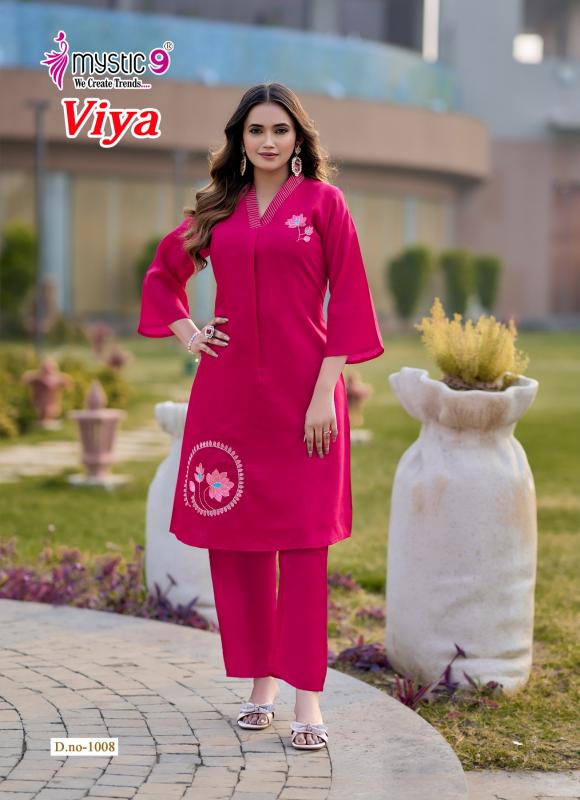 Mystic 9 Viya vol 1 catalog co ord set wholesaler in surat gujarat
