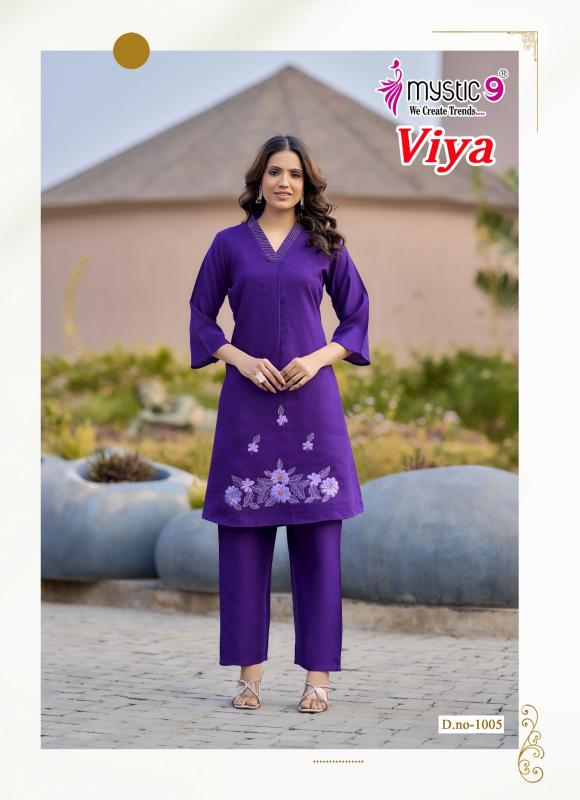 Mystic 9 Viya vol 1 catalog co ord set wholesaler in surat gujarat