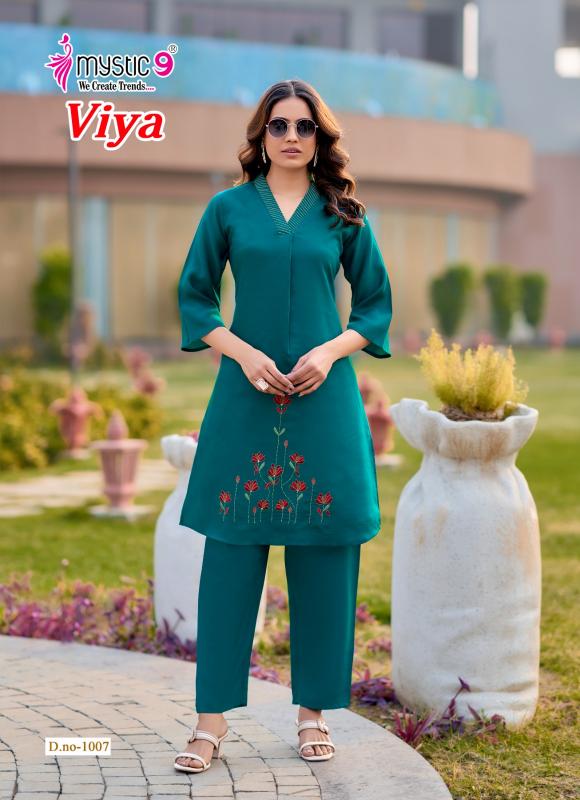 Mystic 9 Viya vol 1 catalog co ord set wholesaler in surat gujarat