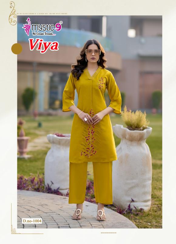 Mystic 9 Viya vol 1 catalog co ord set wholesaler in surat gujarat