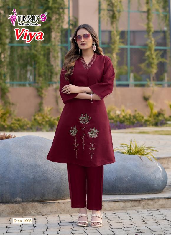 Mystic 9 Viya vol 1 catalog co ord set wholesaler in surat gujarat