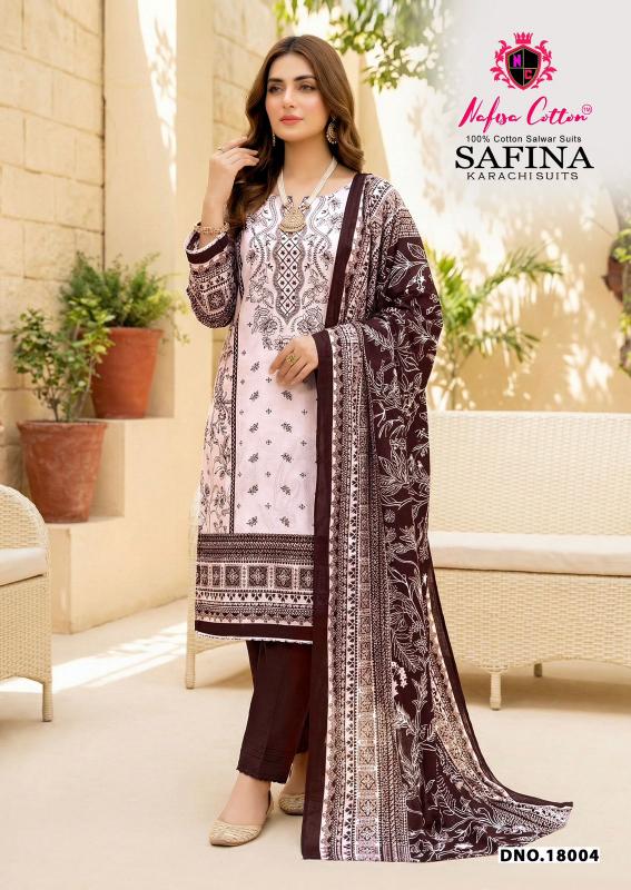 Nafisa Safina Vol-18 – Karachi Dress Material - Wholesale Catalog