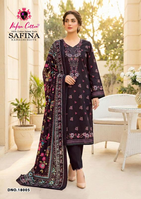 Nafisa Safina Vol-18 – Karachi Dress Material - Wholesale Catalog