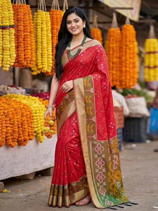 NAVYA SILK VOL 4 by SHREE SHYAM FASHION fancy designer Pochampalli Soft Silk fabric saree wholesale with Fancy latkan
