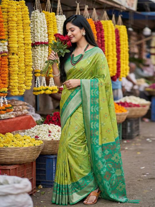 NAVYA SILK VOL 4 by SHREE SHYAM FASHION fancy designer Pochampalli Soft Silk fabric saree wholesale with Fancy latkan