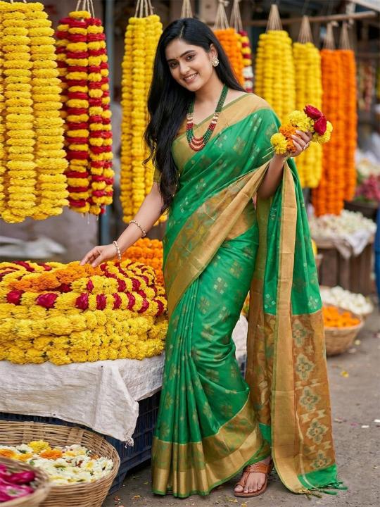 NAVYA SILK VOL 4 by SHREE SHYAM FASHION fancy designer Pochampalli Soft Silk fabric saree wholesale with Fancy latkan