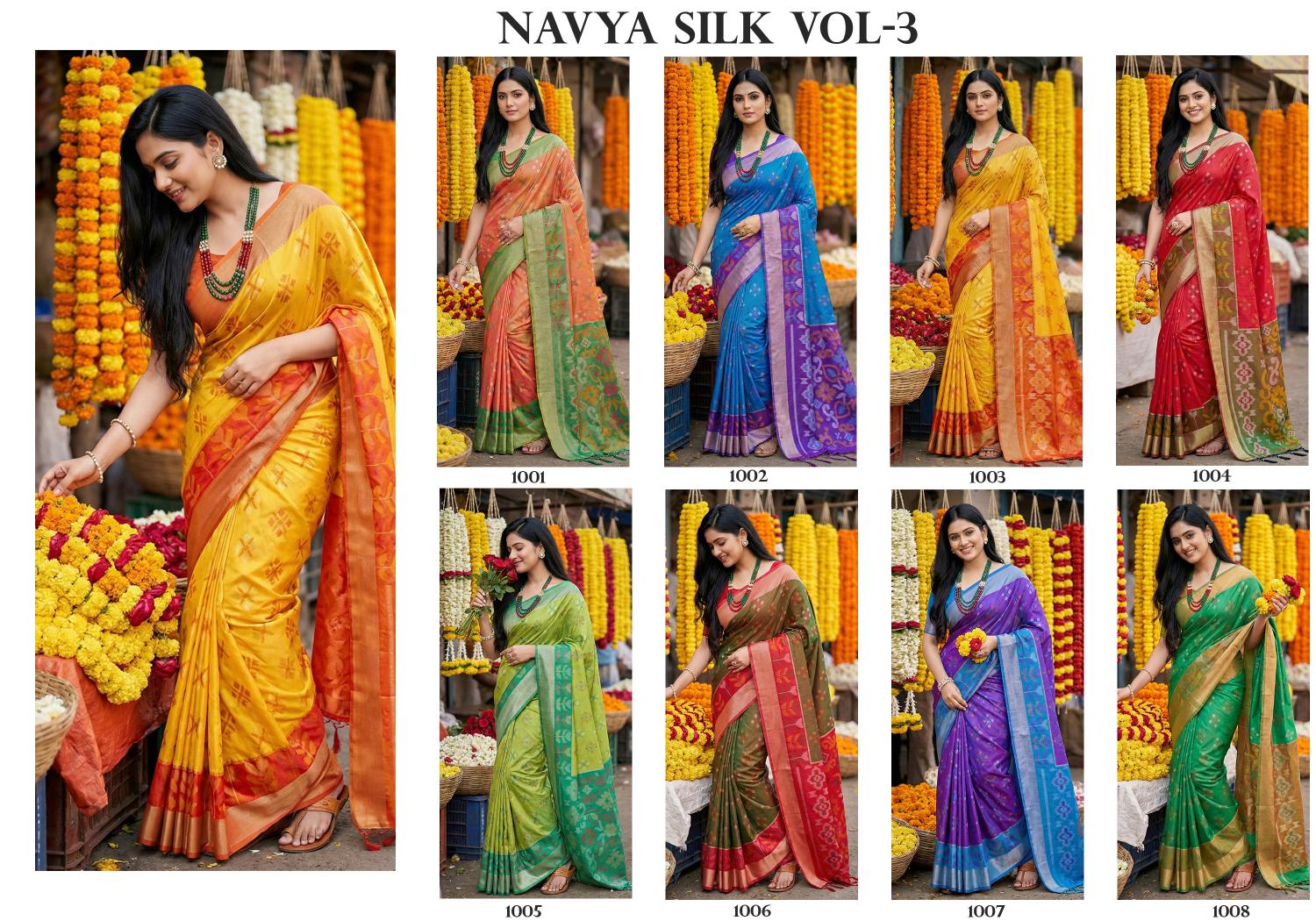 NAVYA SILK VOL 4 by SHREE SHYAM FASHION fancy designer Pochampalli Soft Silk fabric saree wholesale with Fancy latkan