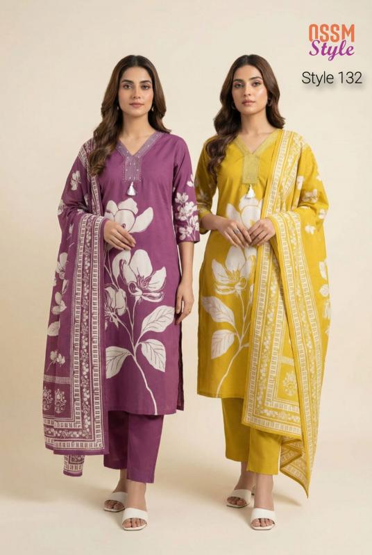 Ossm 132 catalog kurti pant set wholesale
