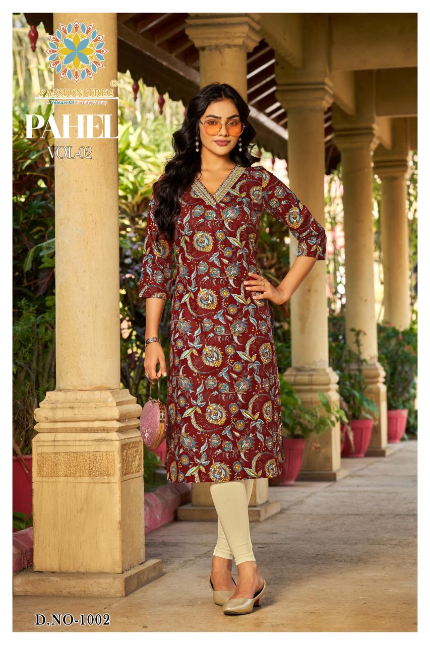 Passion Tree Pahel vol 2 catalog da kurtis wholesale
