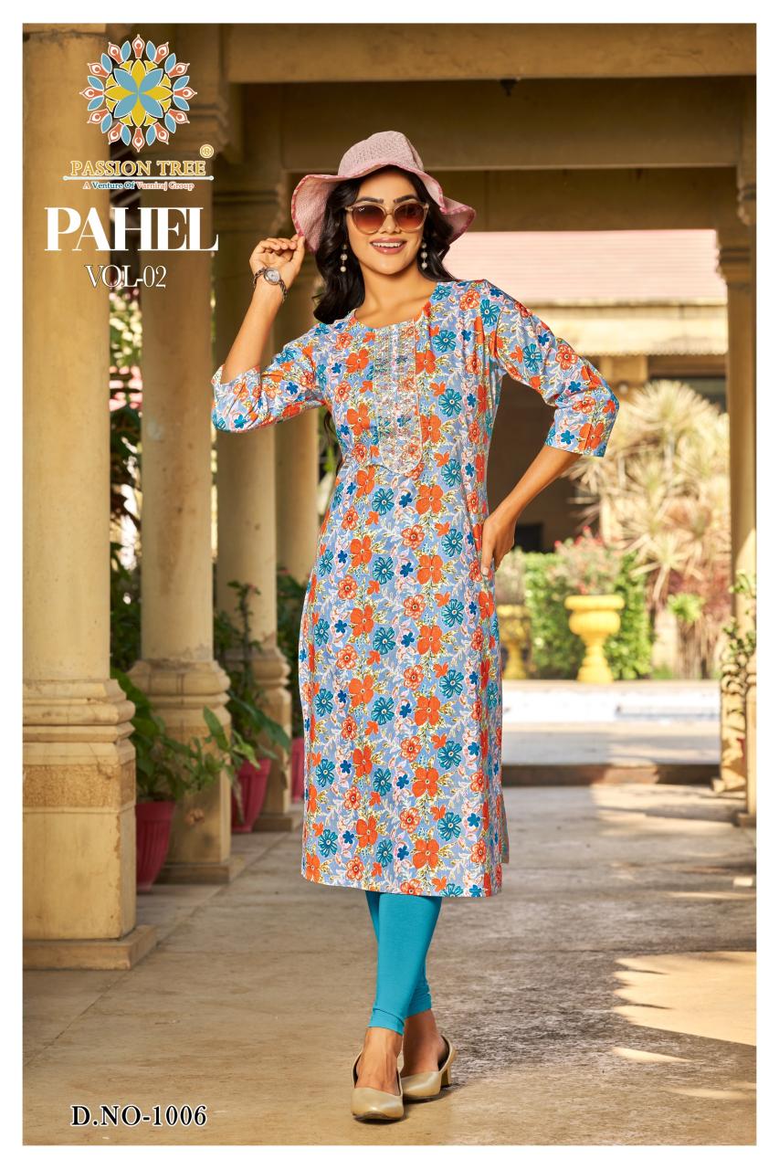 Passion Tree Pahel vol 2 catalog da kurtis wholesale