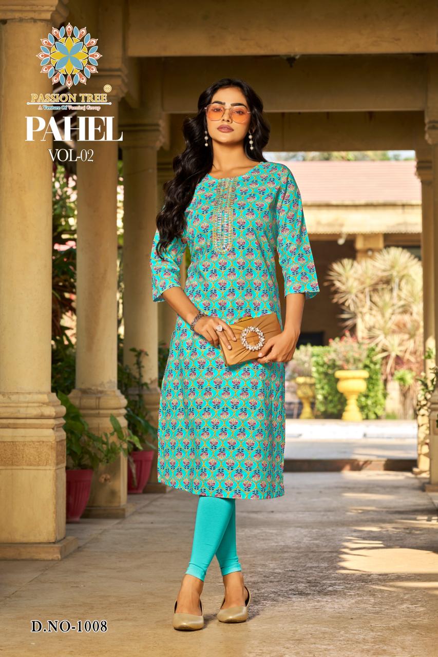 Passion Tree Pahel vol 2 catalog da kurtis wholesale
