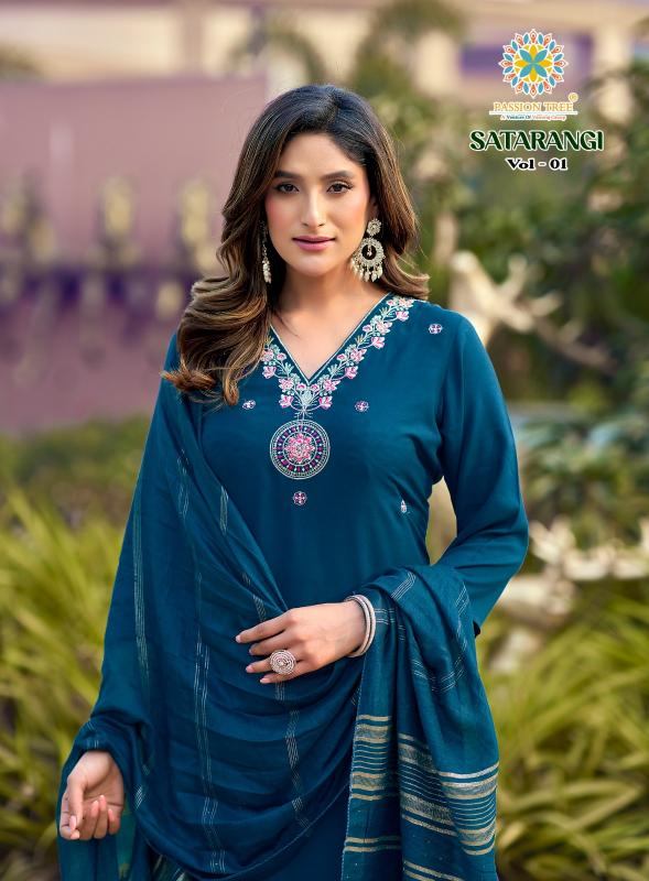 Passion Tree Satarangi vol 1 Catalog best place to buy kurtis for wholesale price