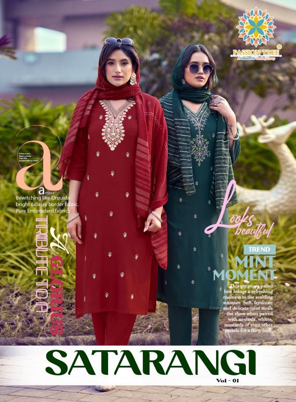 Passion Tree Satarangi vol 1 Catalog best place to buy kurtis for wholesale price