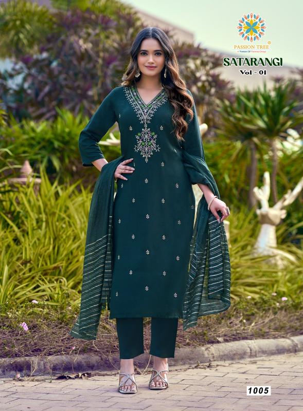 Passion Tree Satarangi vol 1 Catalog best place to buy kurtis for wholesale price