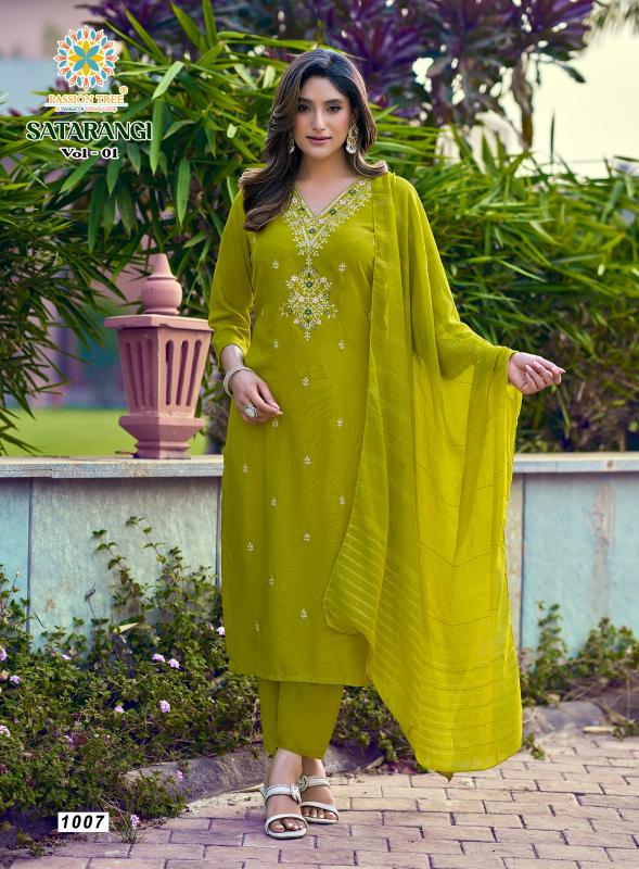 Passion Tree Satarangi vol 1 Catalog best place to buy kurtis for wholesale price