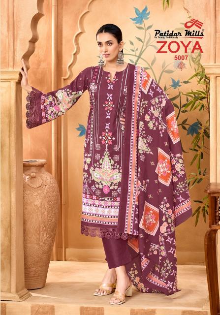 Patidar Zoya Vol-5 – Dress Material - Wholesale Catalog