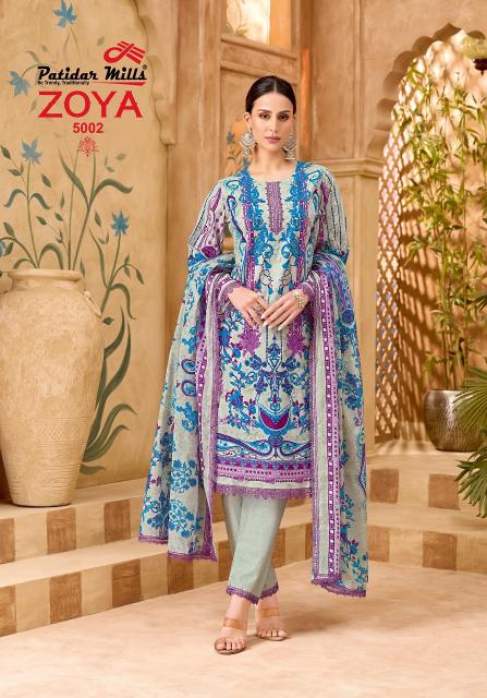 Patidar Zoya Vol-5 – Dress Material - Wholesale Catalog