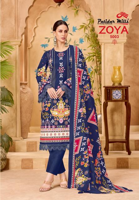 Patidar Zoya Vol-5 – Dress Material - Wholesale Catalog