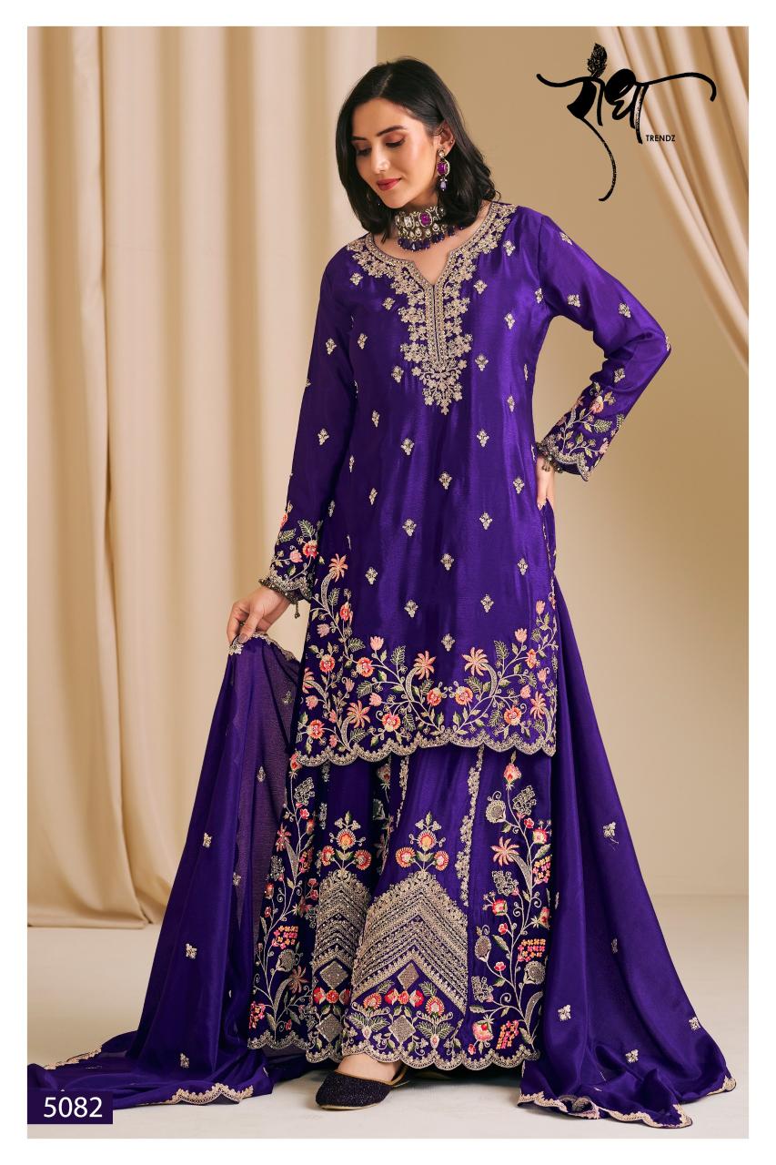 Radha Trendz Karwa catalog designer salwar kameez wholesalers india