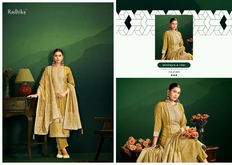 Radhika Azara Banarashi Adah Vol 11 catalog surat dress material shop