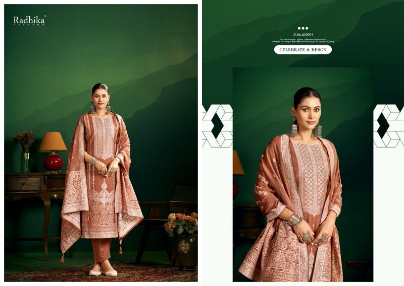 Radhika Azara Banarashi Adah Vol 11 catalog surat dress material shop
