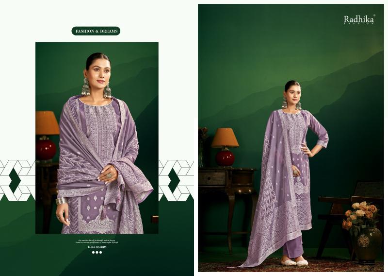 Radhika Azara Banarashi Adah Vol 11 catalog surat dress material shop