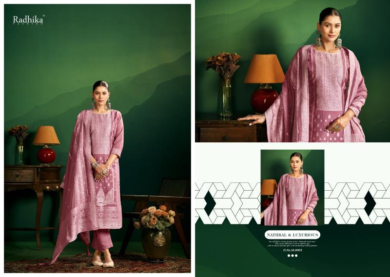 Radhika Azara Banarashi Adah Vol 11 catalog surat dress material shop