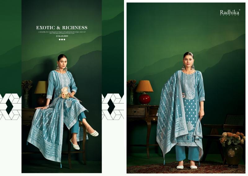 Radhika Azara Banarashi Adah Vol 11 catalog surat dress material shop
