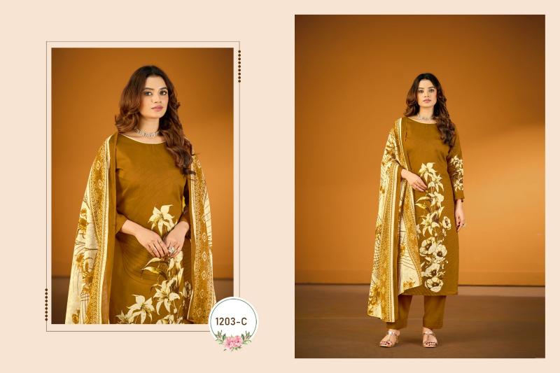 Radhika Azara Kayka D 1203 catalog wholesale dealers for dress materials in surat wats app