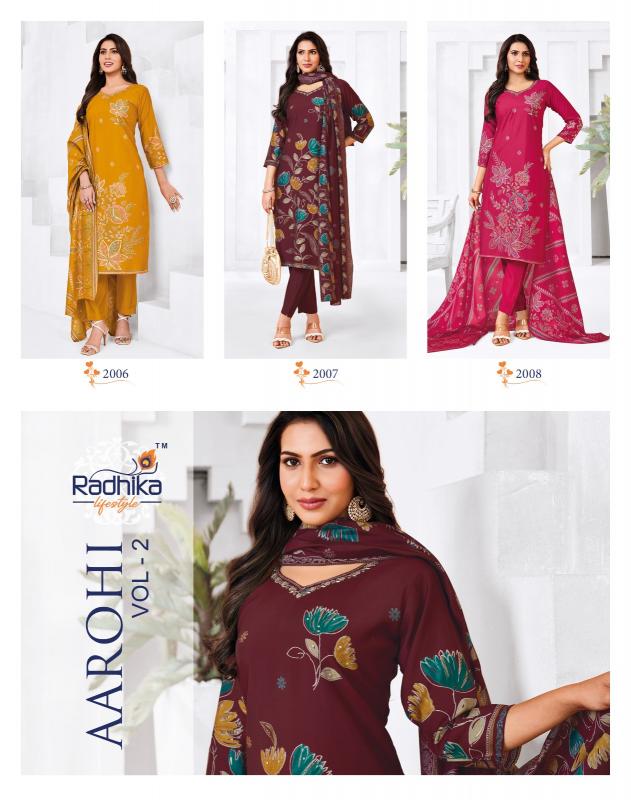 Radhika Lifestyle Aarohi vol 2 catalog wholesale kurtis in madina hyderabad