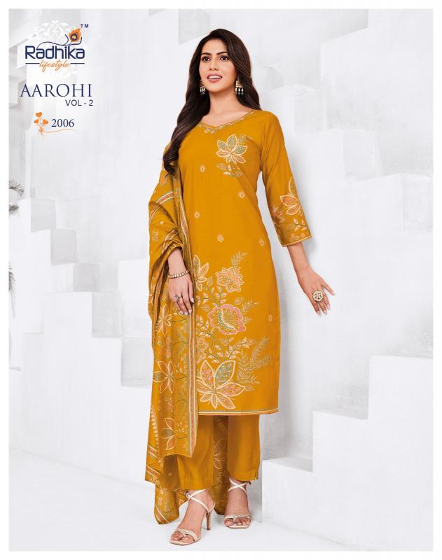 Radhika Lifestyle Aarohi vol 2 catalog wholesale kurtis in madina hyderabad