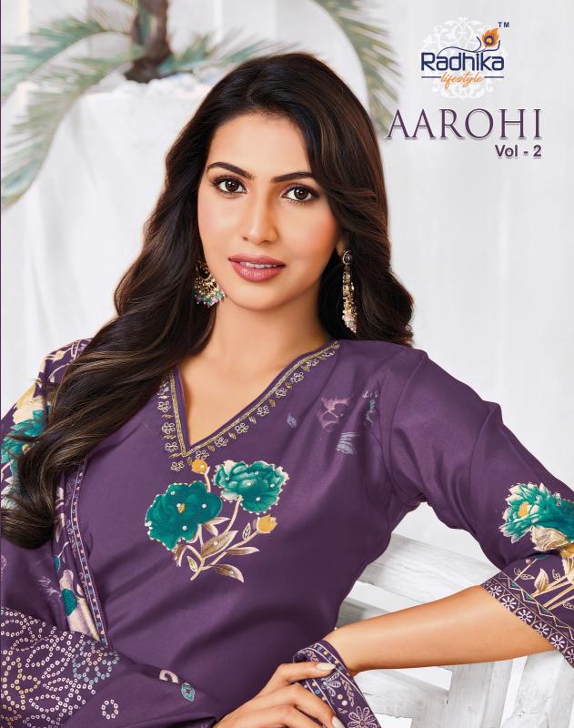 Radhika Lifestyle Aarohi vol 2 catalog wholesale kurtis in madina hyderabad