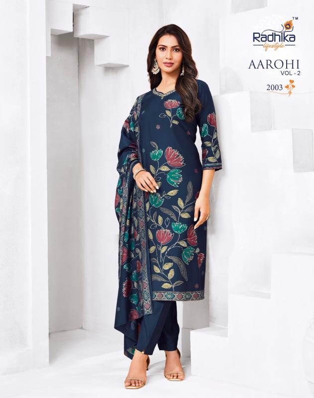 Radhika Lifestyle Aarohi vol 2 catalog wholesale kurtis in madina hyderabad