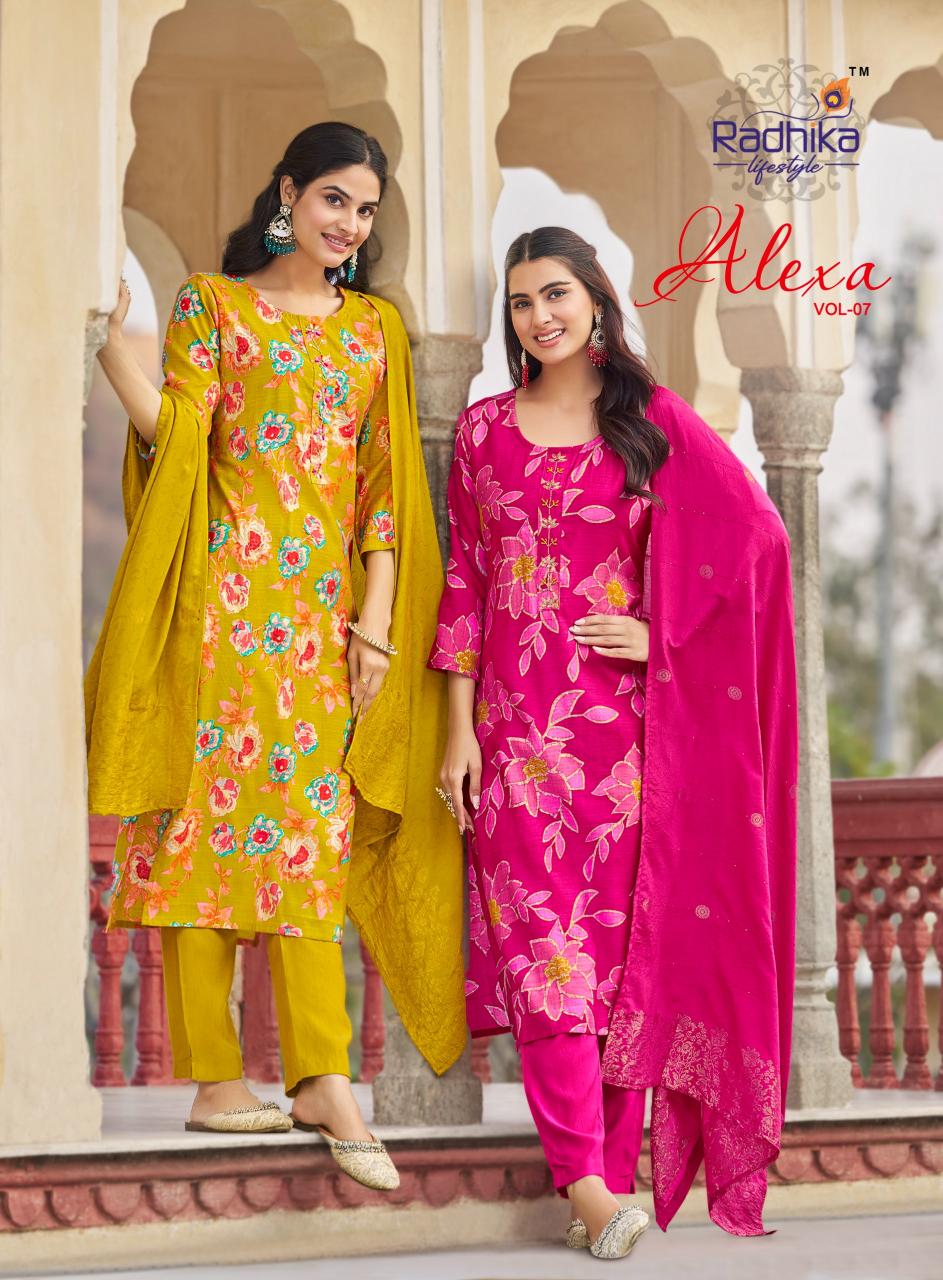Radhika LifeStyle Alexa Vol 7 Catalog best place to buy kurti in wholesale in delhi