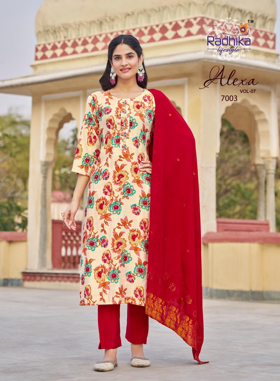 Radhika LifeStyle Alexa Vol 7 Catalog best place to buy kurti in wholesale in delhi
