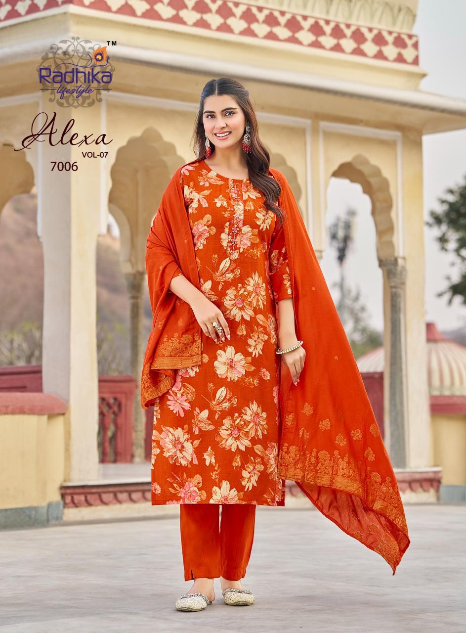 Radhika LifeStyle Alexa Vol 7 Catalog best place to buy kurti in wholesale in delhi