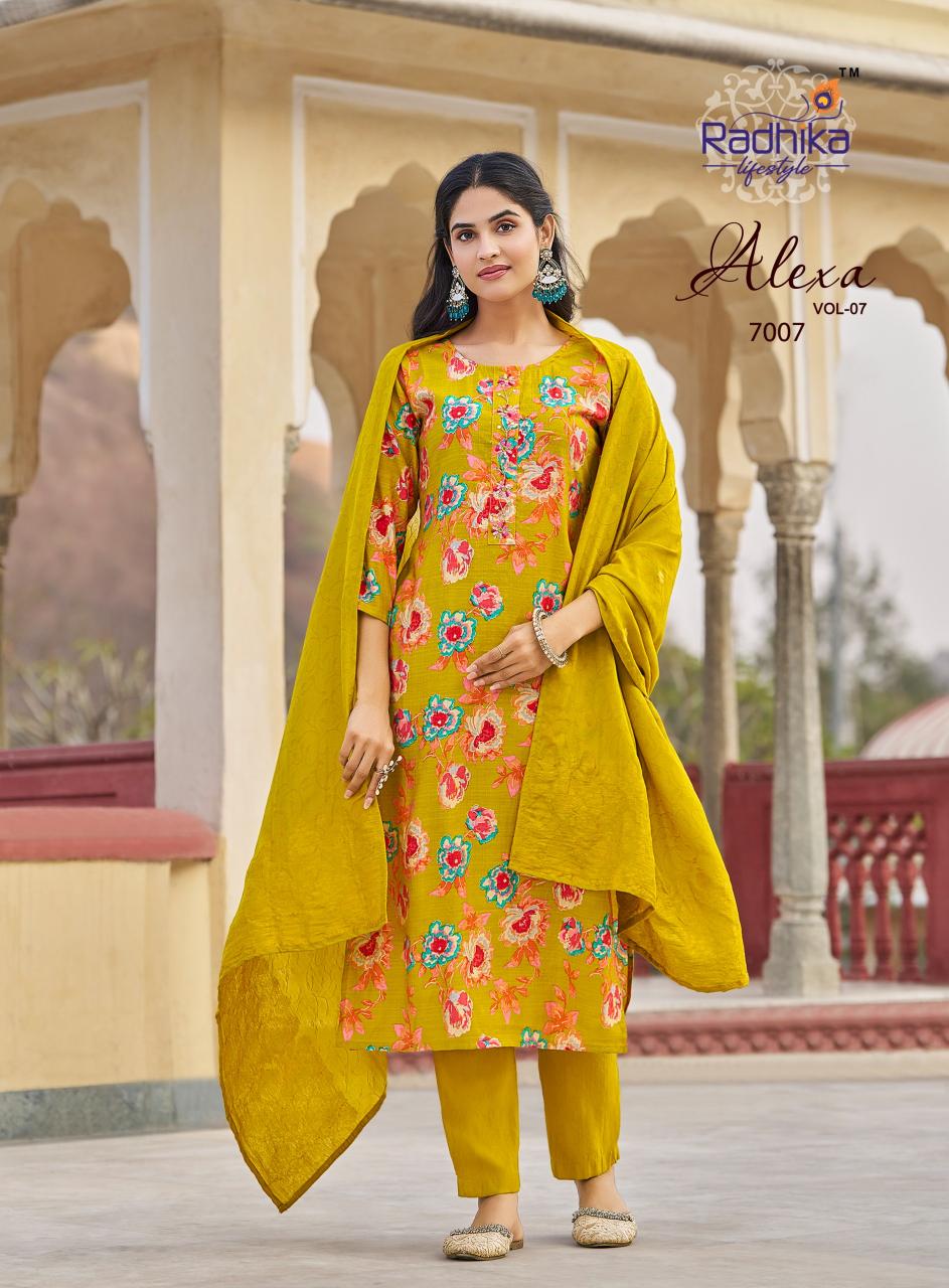 Radhika LifeStyle Alexa Vol 7 Catalog best place to buy kurti in wholesale in delhi
