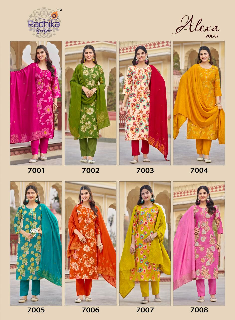 Radhika LifeStyle Alexa Vol 7 Catalog best place to buy kurti in wholesale in delhi