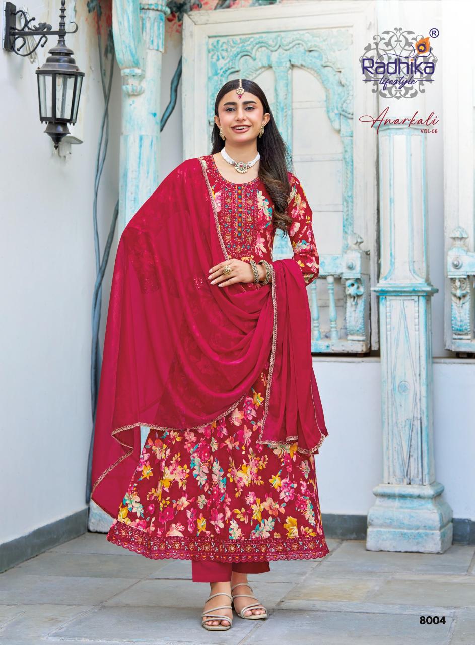 Radhika LifeStyle Anarkali Vol 8 Catalog anarkali kurtis wholesale online