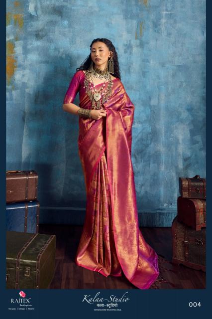 Rajtex Kalaa Studio catalog pure silk sarees wholesale